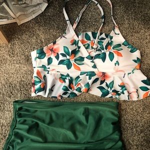 High waisted swimsuit